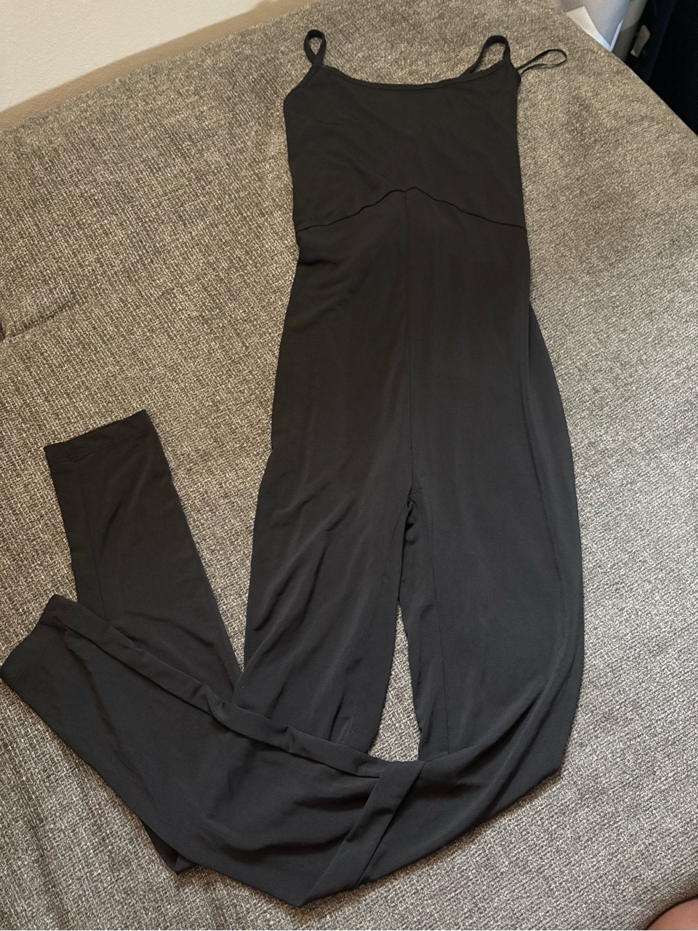H&M Black Sleeveless Wide-Leg Jumpsuit